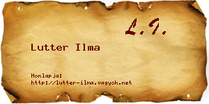 Lutter Ilma névjegykártya
